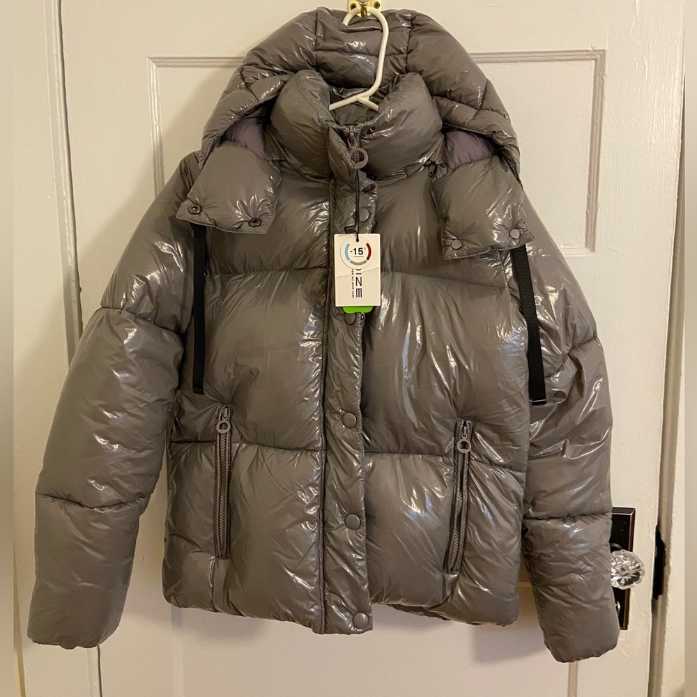 Noize Dorina puffer coat in Wisteria. XS